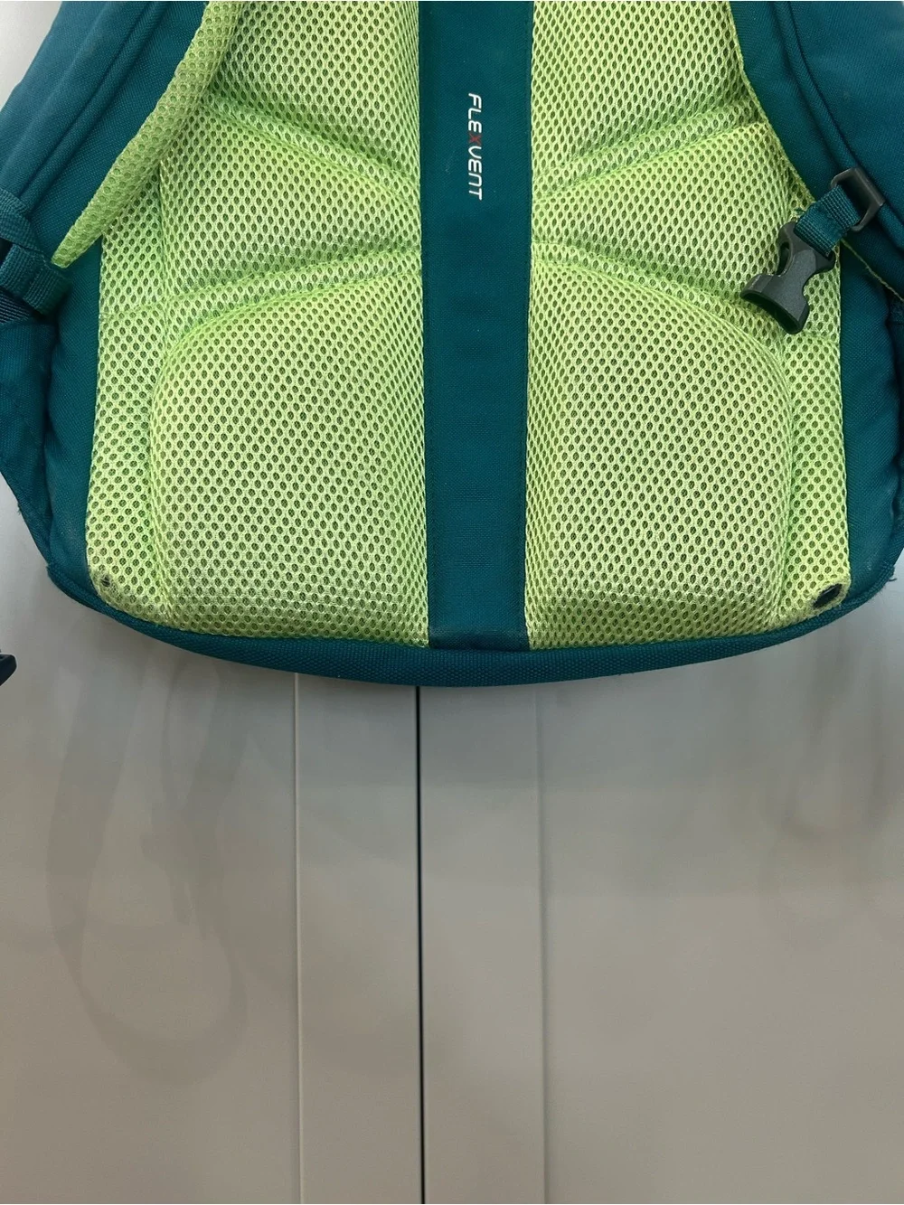 The North Face Vault Teal Green Pink FlexVent Laptop Backpack School Bag